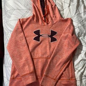 Orange under armour hoodie